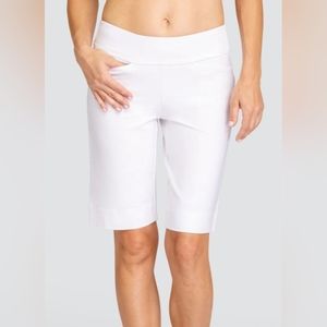 TAIL white bermuda length shorts